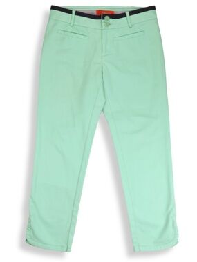 Anthropologie Cartonnier Pants Size 4 Mint Green Cropped Ankle Workwear